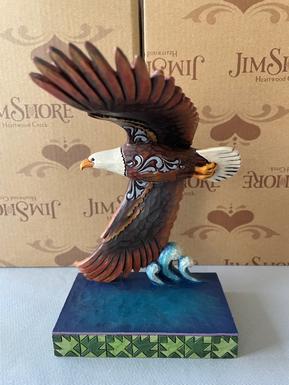 Jim Shore “Majestic Flight” Eagle Soaring Eagle Figurine